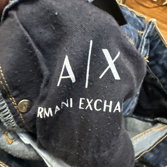 Armani Exchange Jeans Womens Blue 28 Super Skinny Excellent Condition Stretch - Picture 5 of 12